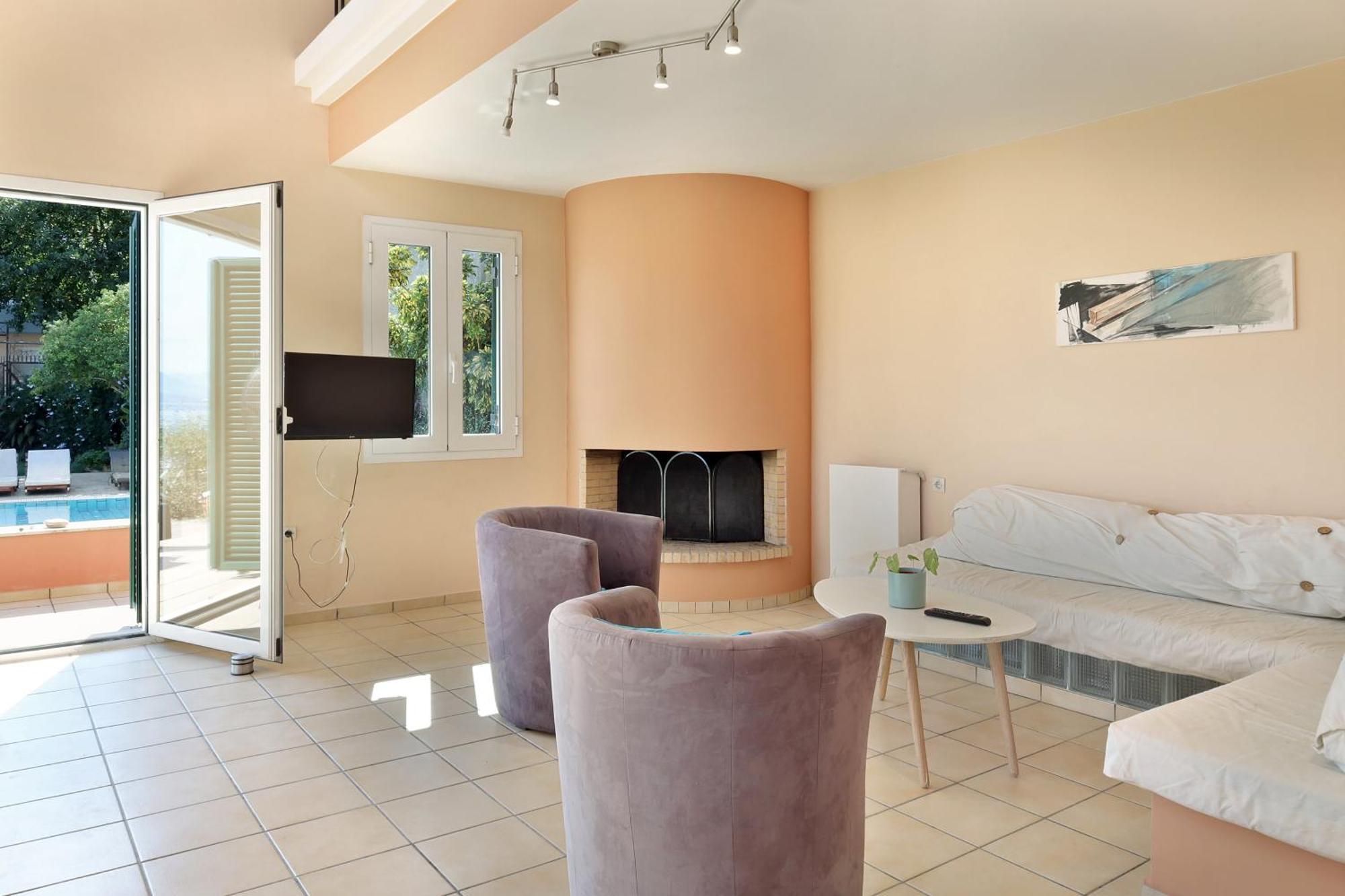 Villa Casa T With Amazing Views In Corfu Kontokali Exterior foto